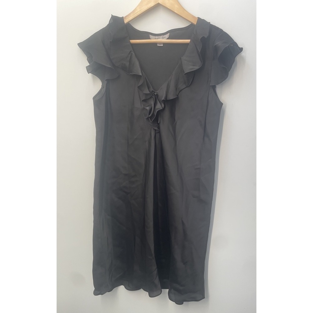 Morgan Taylor Intimates Night Gown Womens Size Medium Ruffle Sleeve Slip Dress